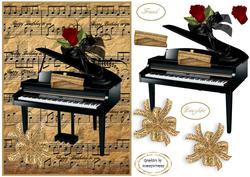 Sweet Music Piano and Rose