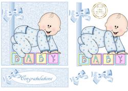 Baby Boy Blocks Easel