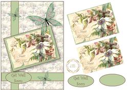 Passion Flower Vintage Get Well