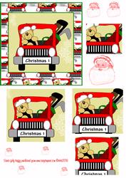 Golf Buggy Card Font and Layers