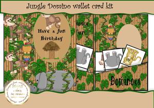 Down in the Jungle Domino Card Wallet