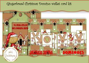 Gingerbread Domino Card Wallet Kit