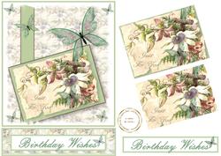 Passion Flower Easel Birthday