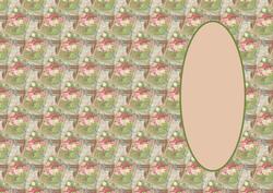 Vintage Rose and Butterfly Insert