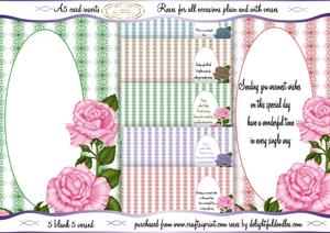 Floral Rose A5 Inserts All Occasions