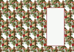Sympathy Vintage Cross and Roses Insert