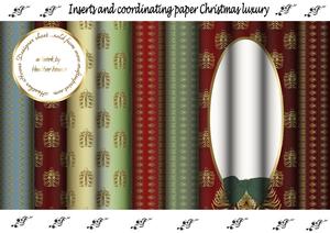 Christmas Luxury Satin Inserts and Papers