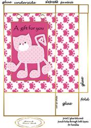 Pink Kitty Gift Bag