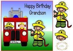 Fireman Birthday Grandson
