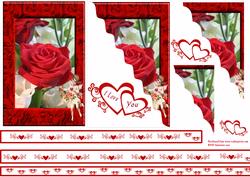 Valentine Rose Corner Stack