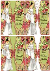 Scalloped Vintage Lady