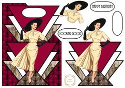Art Deco Lady 3 Over the Corner