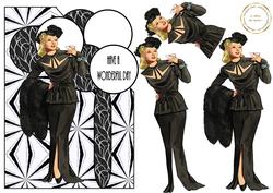 Art Deco Lady 8 Over the Corner