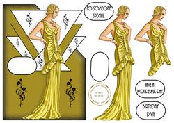Art Deco Lady 9 Over the Corner