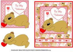 Sleepy Bear Valentine