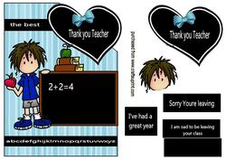 Thank You Teacher Over the Corner