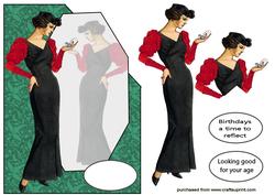 Art Deco Lady 39 Over the Corner