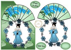 Over the Edge Oriental Fan