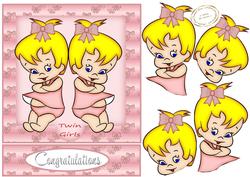 Twin Girls Easel