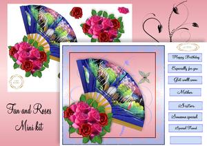 Fan and Roses Mini Kit