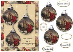 Vintage Baubles Christmas 1