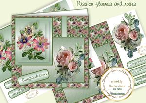 Passion Flowers and Roses Mini Kit
