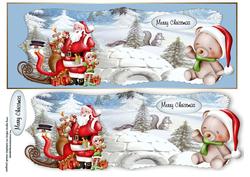 Waving at Santa