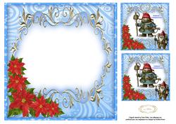 Gnomes and Poinsettia Insert