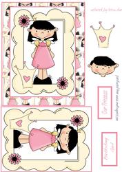 Little Princess Card Front and Layers