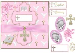Girl Christening Bible and Cross