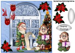 Elf with List at Window