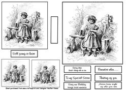 B/w Assorted Stamps/toppers
