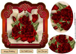 Shaped Red Roses