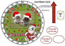 Dogs and Polar Bear Countdown Clock