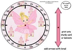 6x Table Fairy Clock