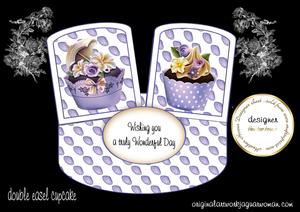 Cupcake Twisted Easel Card