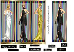 Vintage Ladies Panels
