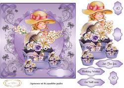 Floral Fantasy with Cupcakes