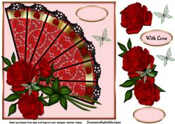 Fan and Roses