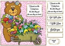 Teddy Bearing Flowers