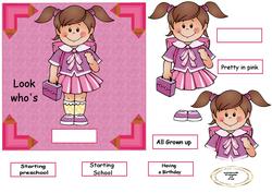 Starting School Nursery Girl