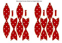 Polka Bows Red