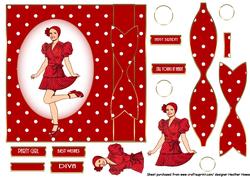 Polka Birthday Girl with Bow