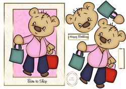 Born to Shop Beryl Bear