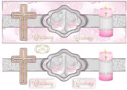 Ribbon Sash Girl Christening Dl