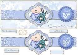 Ribbon Sash Baby Boy Dl