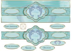 Dolphins Ribbon Sash Dl