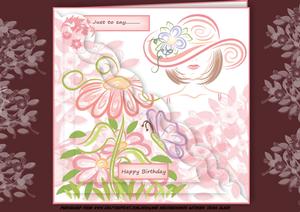 Spring Floral Scalloped Corner