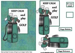 Keep Calm and Play Golf