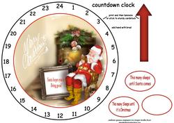 Advent Clock Santa